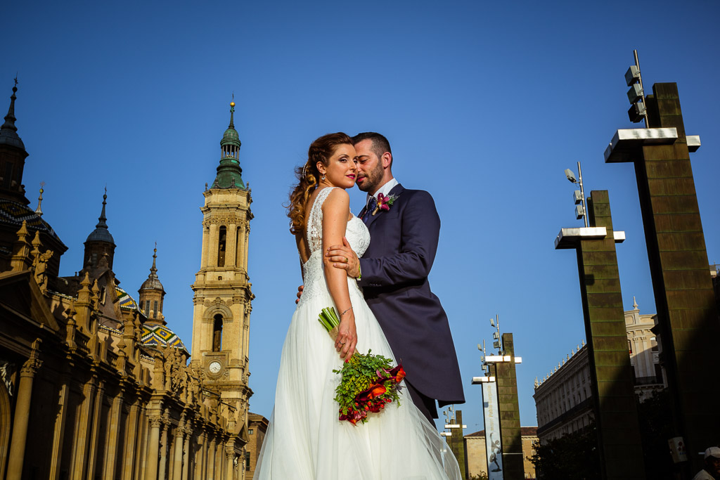 Fotografo de boda en el Pilar en Zaragoza